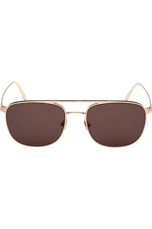 Tom Ford Mens Jake Brown Lens Shiny Sunglasses - One Size