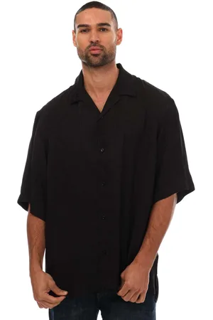 Moschino Mens Couture Jacquard Bowling Shirt in viscose - Size Small