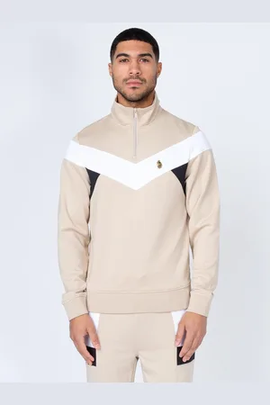Luke 1977 Mens Kratos Chevron 1/4 Zip Sweat in - Size X-Large
