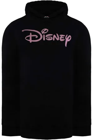 Disney Plain Logo Womens Hoodie Cotton - Size Medium