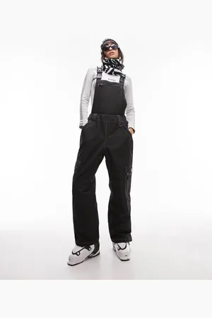 Topshop Womens Sno mensy straight leg ski dungaree in - Size 8 UK