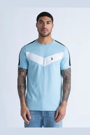 Luke 1977 Mens Calvia Chevron T-Shirt in Cotton - Size Large