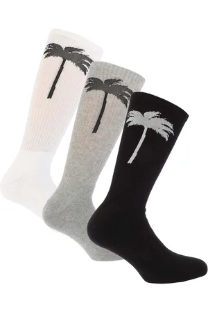 Palm Angels Mens 3 Pack of Socks in Multi colour - Cotton - Size Small/Medium