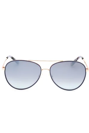 Juicy Couture Womens Silver Lens Blue Detail Sunglasses - One Size