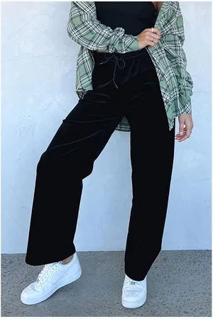 Azura Exchange Womens Solid Drawstring Waist Wide Leg Pants - Size 2XL
