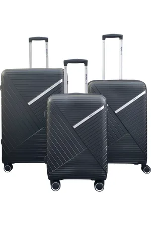 Infinity Unisex Robust Hard Shell 8 Wheels Luggage Travel Holiday Suitcase - Size Small