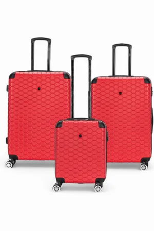 Infinity Unisex Expandable Hard Shell ABS 8 Wheel Luggage Travel Cabin Holiday Bags Suitcase - Size Small