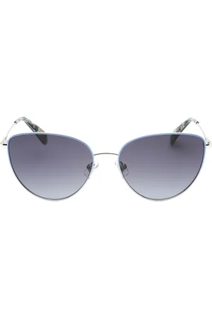 Kate Spade Womens Hailey/G/S Dark Grey SF Lens Blue Detail Sunglasses - One Size