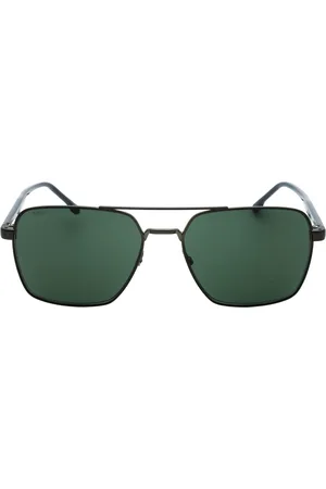 HUGO BOSS Mens Green Lens Matte Ruthenium Sunglasses - One Size