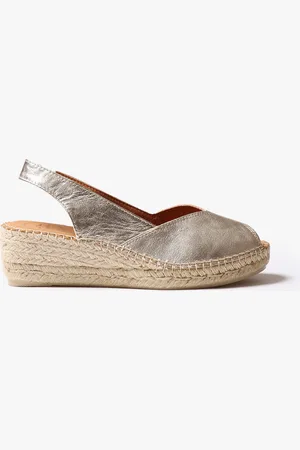 Toni Pons BERNIA-P Womens Espadrille Platinum - - Size UK 7