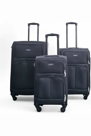 Infinity Unisex Expandable Soft Shell 4 Wheel Luggage Travel Cabin Suitcase - Size Medium