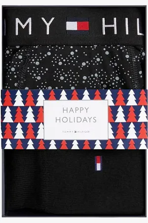 Tommy Hilfiger TRUNK PRINT & SOCK SET GOLD Mens Gift Sets Constellation Dots/ - Size Large