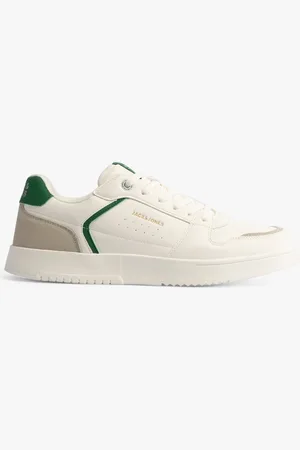 JACK & JONES EALING PU Mens Trainers /Green - Size UK 11