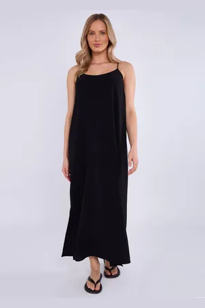 Gini London Womens Strappy Cross Back Airflow Oversized dress - Size Medium/Large