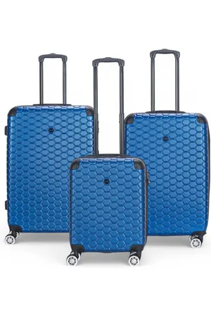 Infinity Unisex Expandable Hard Shell ABS 8 Wheel Luggage Travel Cabin Holiday Bags Suitcase - Size Medium