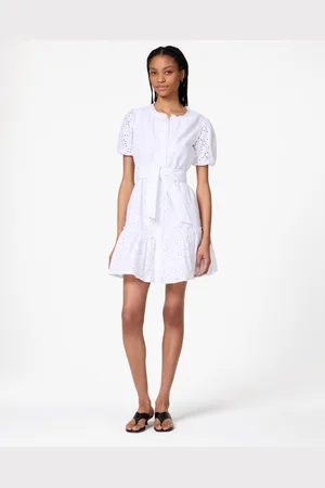 Kate Spade Womens Floral Eyelet Mini Shirt Dress - - Size Large