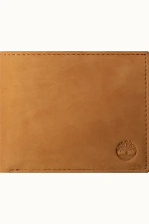 Timberland Mens Large Bifold Wheat Wallet - Cowhide - One Size