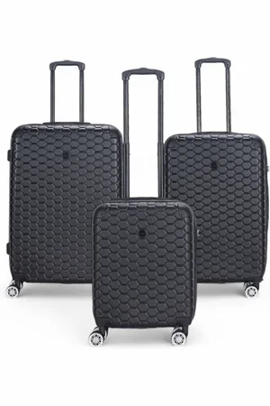 Infinity Unisex Expandable Hard Shell ABS 8 Wheel Luggage Travel Cabin Holiday Bags Suitcase - Size Small