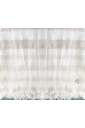 Timberland Mens Logo Striped Scarf - One Size