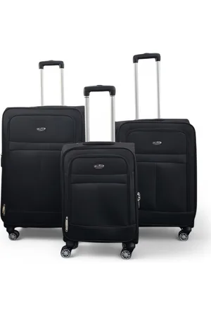 Infinity Unisex Expandable Soft Shell 8 Wheels Luggage Travel Cabin Suitcases - Size Medium
