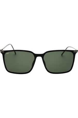 HUGO BOSS Mens Green Lens Thin Legs Sunglasses - One Size