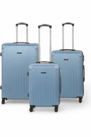 Infinity Unisex Hard Shell ABS 8 Wheels Luggage Travel Cabin Suitcase - Size Large