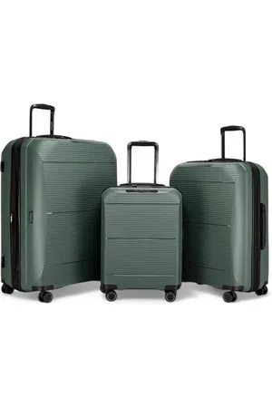 Infinity Unisex Expandable Hard Shell PP 8 Wheel Luggage Travel Cabin Holiday Bags Suitcase Set - Size Large