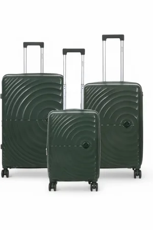 Infinity Unisex Expandable Dark Hard Shell 8 Wheels Luggage Cabin Suitcase - Size Medium