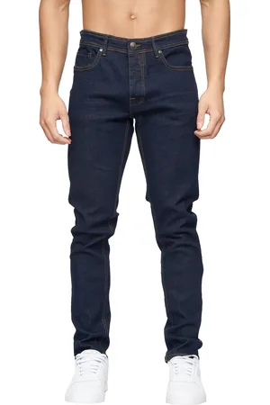 Crosshatch Mens Buraca Slim Jeans (Indigo) - - Size 36 Short