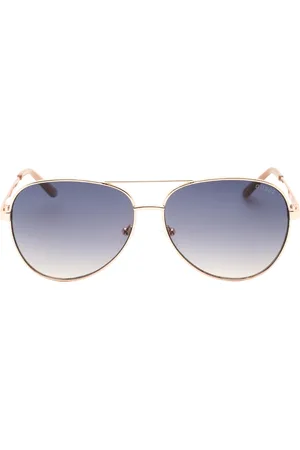 Guess Womens Gradient Blue Lensed Shiny Sunglasses - One Size