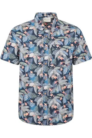 Mountain Warehouse Mens Tropical Floral Short-Sleeved Shirt Cotton - Size 4XL