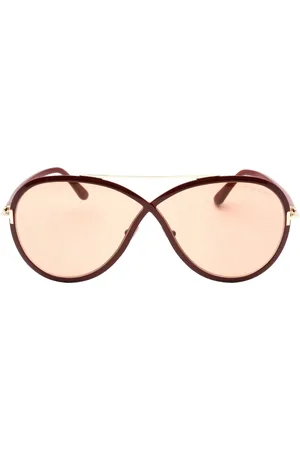 Tom Ford Womens Rickie FT1007 69E Bordeaux Sunglass - - One Size