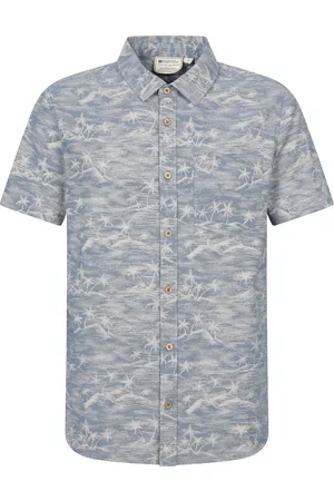 Mountain Warehouse Mens Tropical Floral Short-Sleeved Shirt (Corn ) Cotton - Size Small