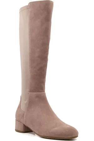 Dune Womens Ladies TAYLA Stretch-Suede Knee-High Boots - - Size UK 3
