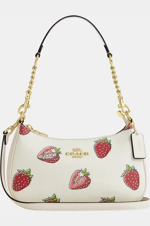 Coach Womens Teri Shoulder Bag in Strawberry Print - - One Size