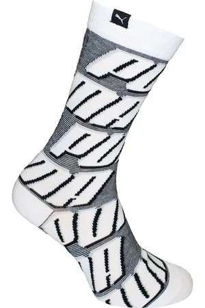 PUMA 1-Pack Logo Mens /White Ankle Socks Cotton - Size UK 2.5-5