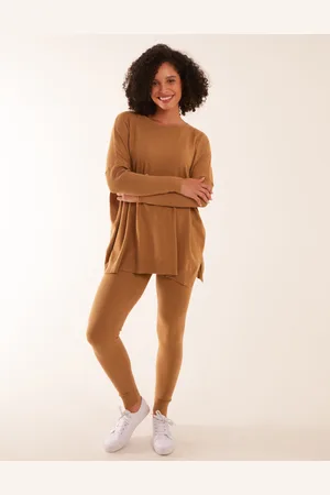 Blue Vanilla Womens Side Split Jumper Lounge Set - - Size Small/Medium