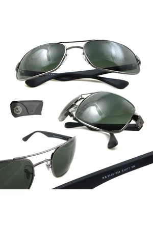Ray-Ban Mens Rayban Sunglasses 3445 Gunmetal Green 004 - - One Size