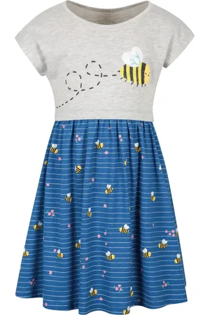 Mountain Warehouse Girls Poppy Bees Organic Cotton Dress (Cobalt) - - Size 3-4Y