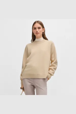 HUGO BOSS Womens Fariola Knitted Sweater in Wool - Size Medium