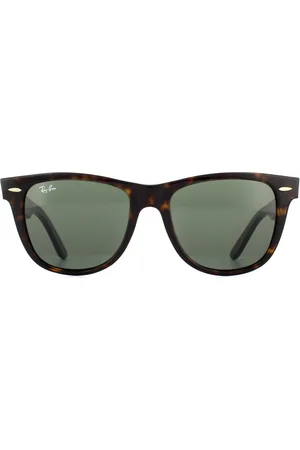 Ray-Ban Womens Sunglasses Wayfarer 2140 902 Tortoise Green G-15 Large 54mm - - One Size