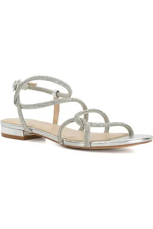 Dune Womens Ladies Norelli - Diamante Strap Sandals - - Size UK 3