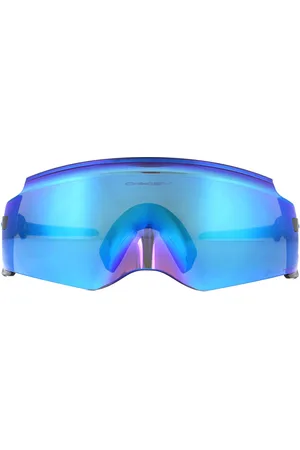 Oakley Wrap Mens Polished Prizm Sapphire Sunglasses - One Size