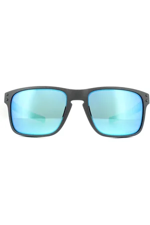 Oakley Mens Sunglasses Holbrook Mix OO9384-10 Steel Prizm Sapphire Polarized - - One Size