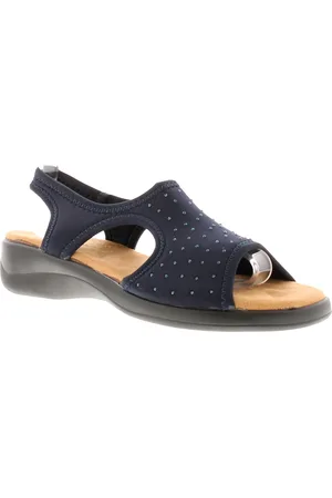 Platino Womens Ladies Open Toe Cut Out Mules - Nylon - Size UK 6