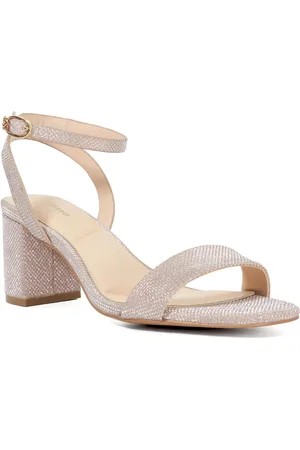 Dune Womens Ladies Wf Melini - Wide Fit Block Heel Sandals - Leather - Size UK 4