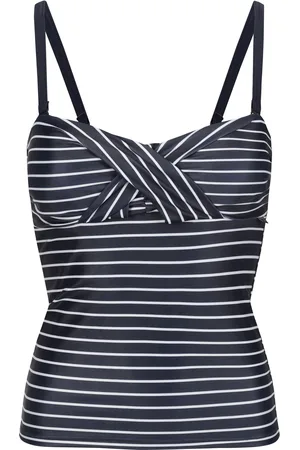 Regatta Womens/Ladies Aceana III Striped Tankini Top ( /White) material_Synthetic - Size 10 UK