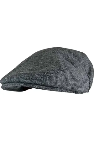 Sock Snob Mens Checked Wool Blend Traditional Flat Cap - - Size Medium