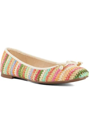 Dune Womens Ladies Hallo - Charm-Detail Ballet Shoes - - Size UK 7