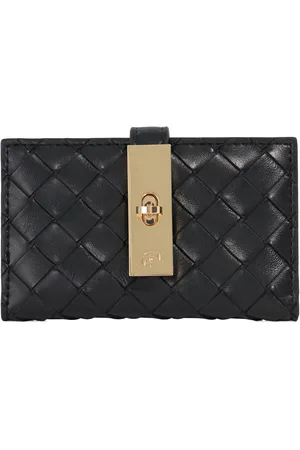 Dune Womens Accessories Kassia - Turn Lock Leather Woven Purse - - One Size